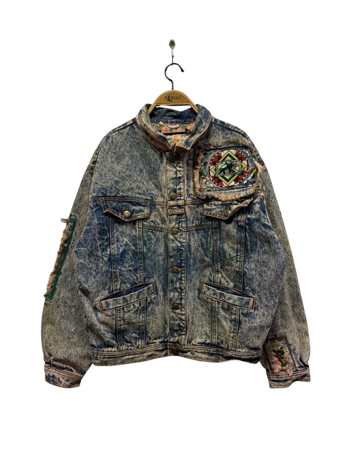 Kansai Yamamoto Vintage 80s Kansai 02 Denim Jacket Size US L / EU 52-54 / 3 - 1 Thumbnail