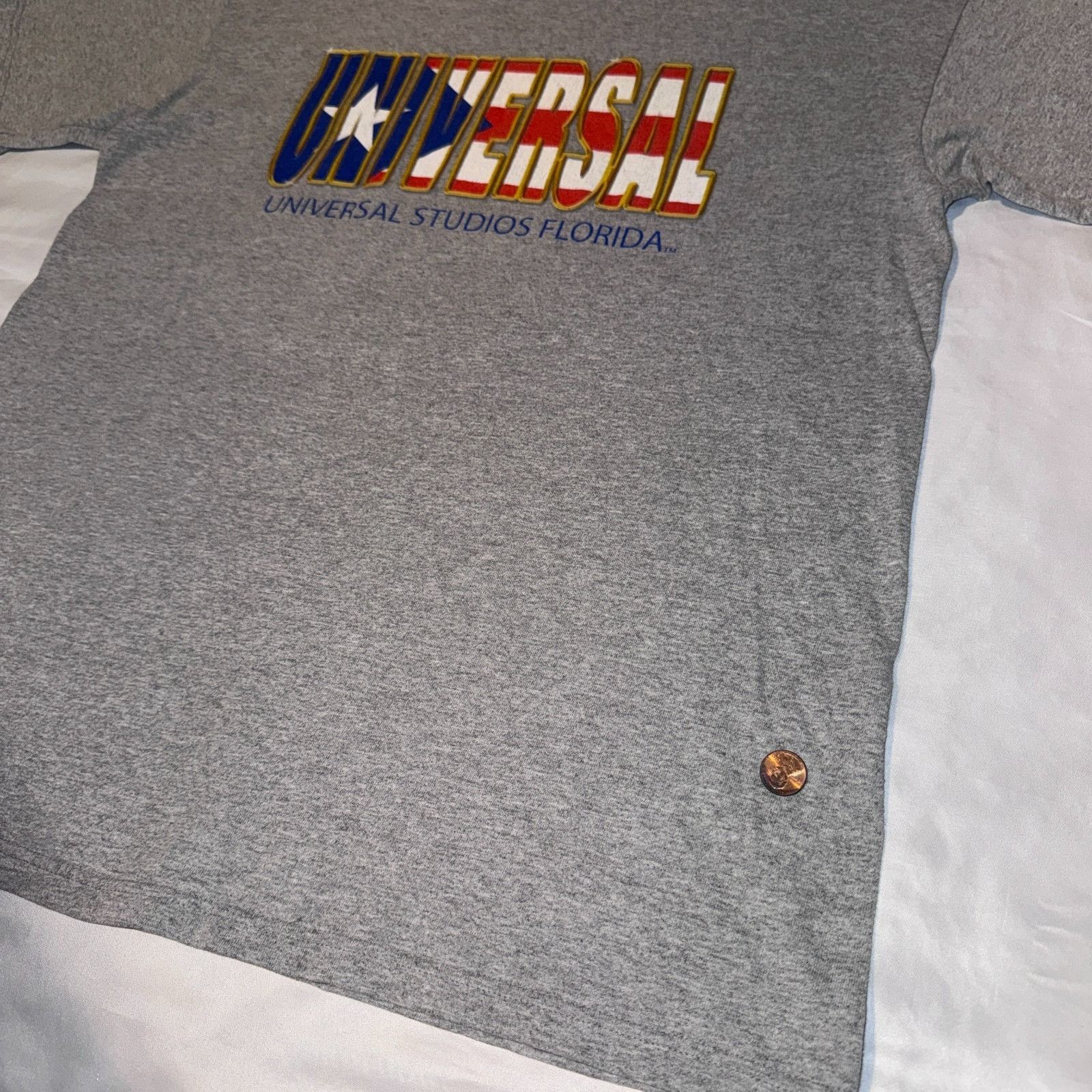 Anvil Vintage 90s Universal Studios Florida USA Flag GEL Graphic G Size US L / EU 52-54 / 3 - 4 Thumbnail