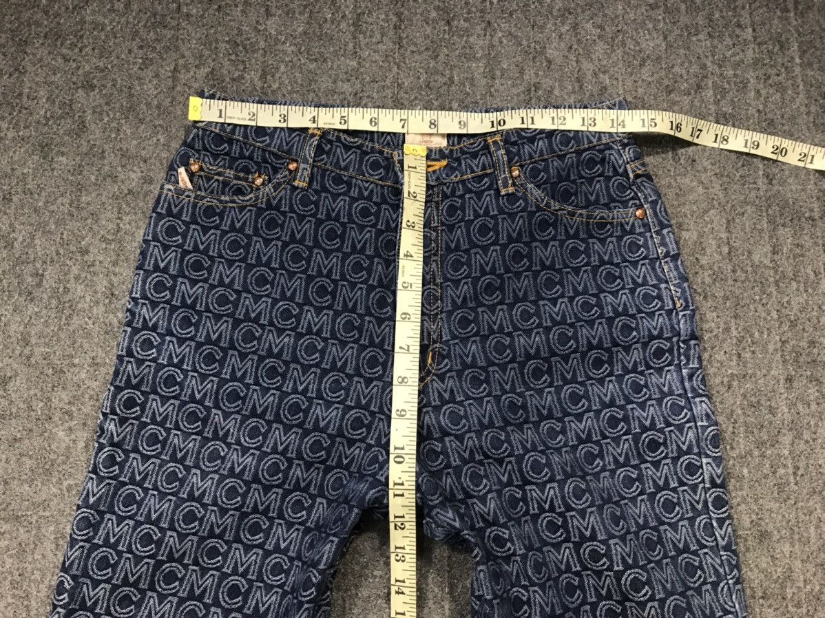 MCM MCM Legere Jeans Nova Checked Monogram Logo Denim Size 29" - 11 Thumbnail