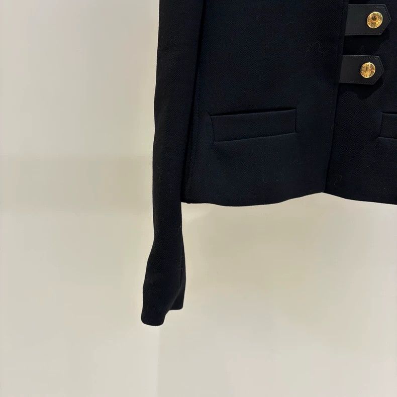 Louis Vuitton Louis Vuitton Black inside presbyopic gold button jacket Size S / US 4 / IT 40 - 4 Thumbnail