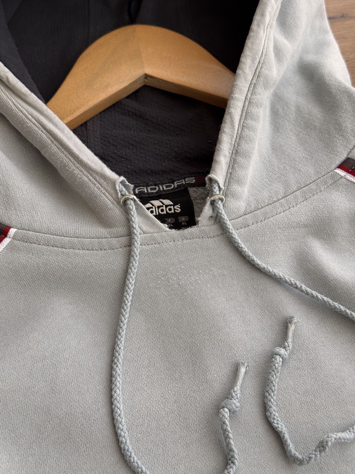 Vintage Vintage Adidas Big Logo Blue Streetwear SS02 Hoodie Size US XL / EU 56 / 4 - 11 Thumbnail