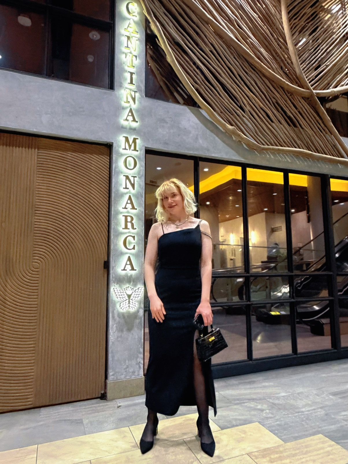 Other Black Dress with a sparkling detail Size L / US 10 / IT 46 - 2 Thumbnail