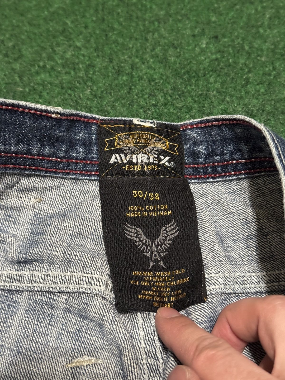 Avirex Avirex Baggy Jeans 30x30 Vintage Y2K Distressed Grunge Size US 30 / EU 46 - 4 Thumbnail
