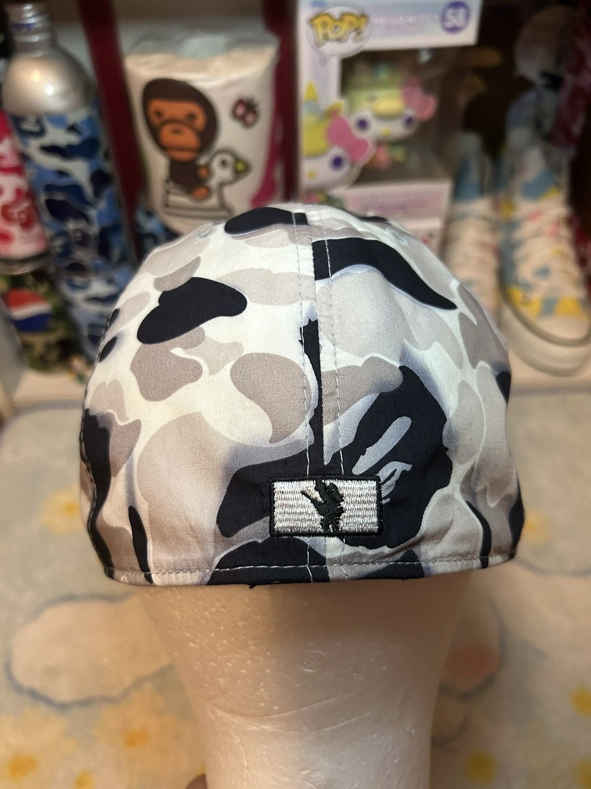 Bape × Nigo BAPE Black Camo Cap Size M Size 32 - 3 Thumbnail