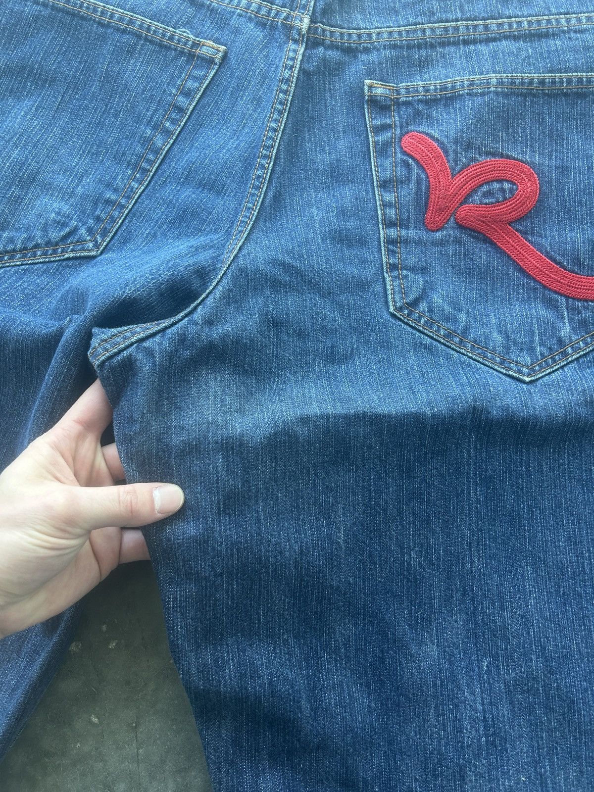 Rocawear × Vintage Vintage Y2K Rocawear Baggy Jean Shorts Size US 40 / EU 56 - 3 Thumbnail