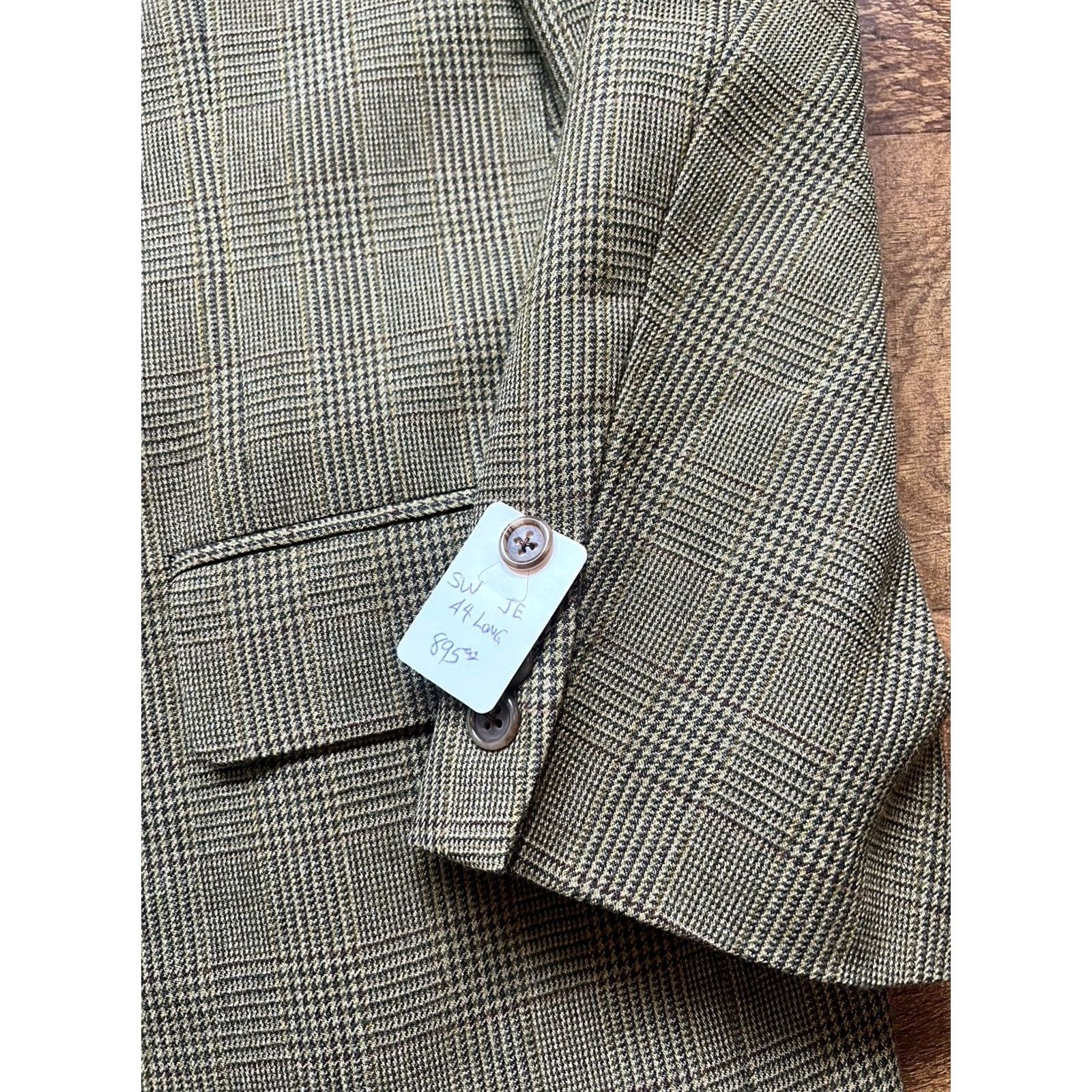 Brooks Brothers VINTAGE Brooks Brothers Blazer Mens 44R Brown Striped Plaid Jacket Coat USA Size 44R - 5 Thumbnail