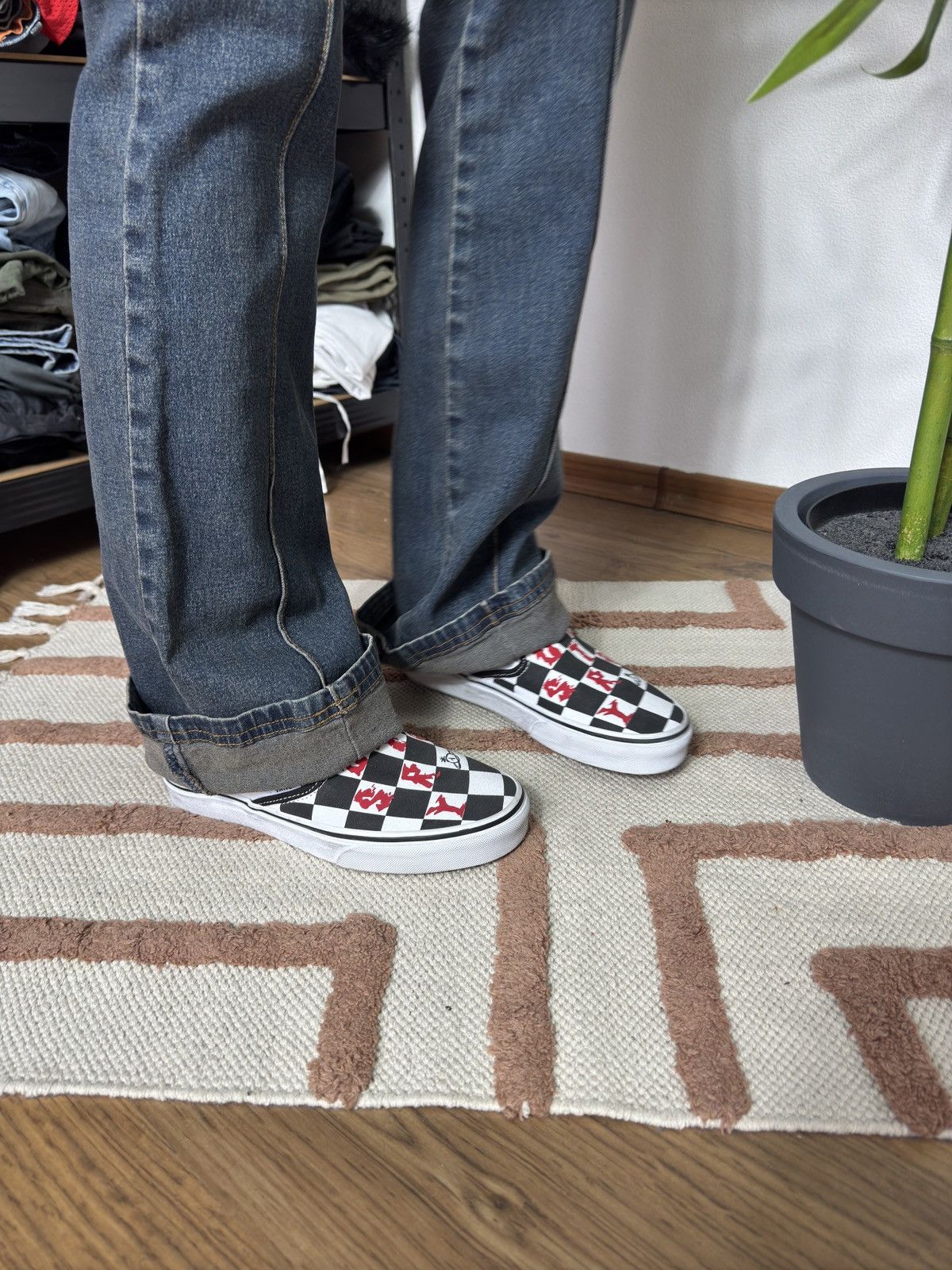 Vans × Vivienne Westwood VIVIENNE WESTWOOD X VANS CHECKERS SHOES SLIP ONS Size US 7 / IT 37 - 11 Thumbnail