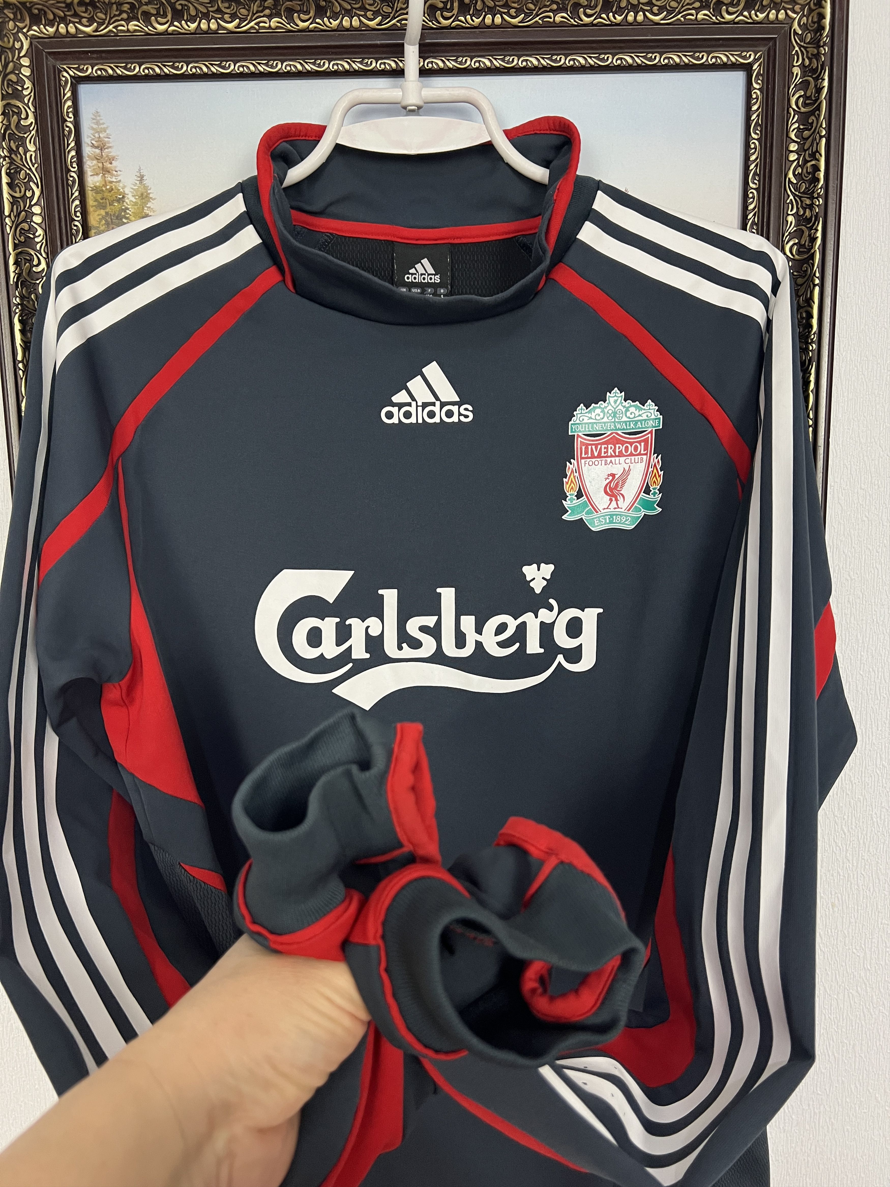 Adidas Liverpool Football Player Issue Train Sweatshirt Track Top Size US M / EU 48-50 / 2 - 6 Thumbnail