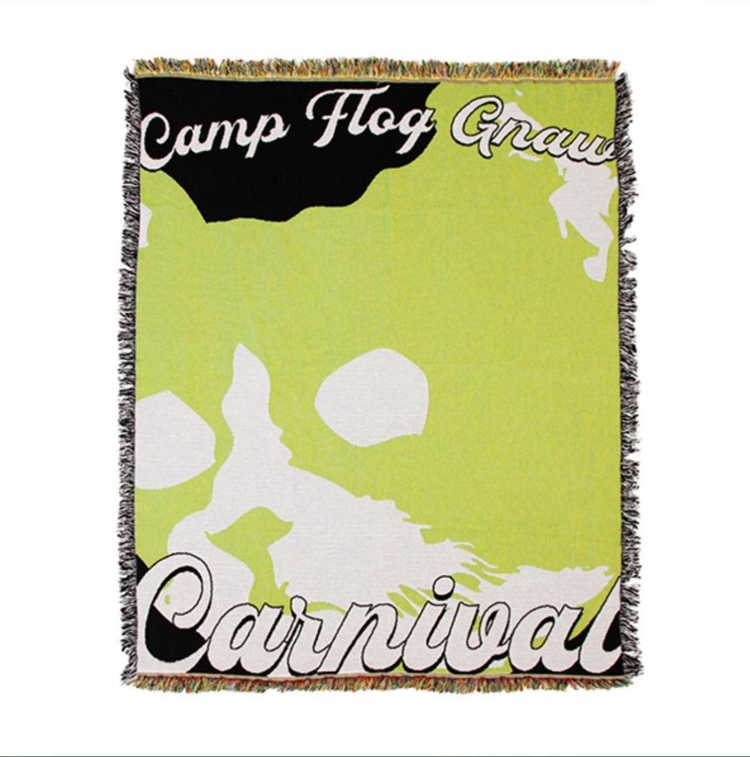 image of Golf Wang Camp Flog Gnaw Super Vip Blanket in Green, Men's