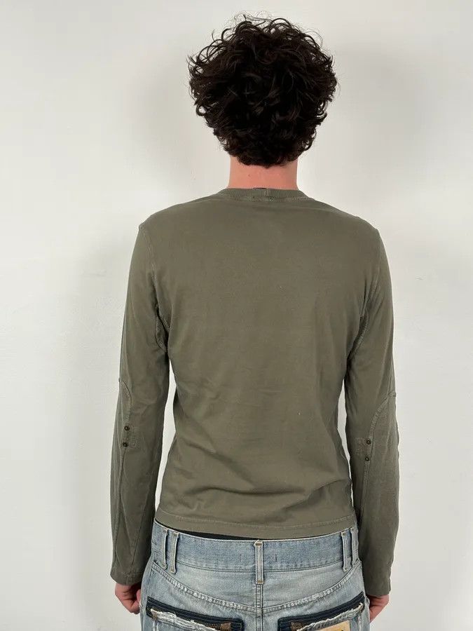 Dolce & Gabbana SS2003 Dolce & Gabbana Khaki Logo Longsleeve Size US M / EU 48-50 / 2 - 3 Thumbnail