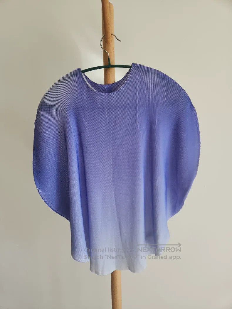 Issey Miyake Issey Miyake Gradient Purple Short Sleeve Size L / US 10 / IT 46 - 1 Thumbnail