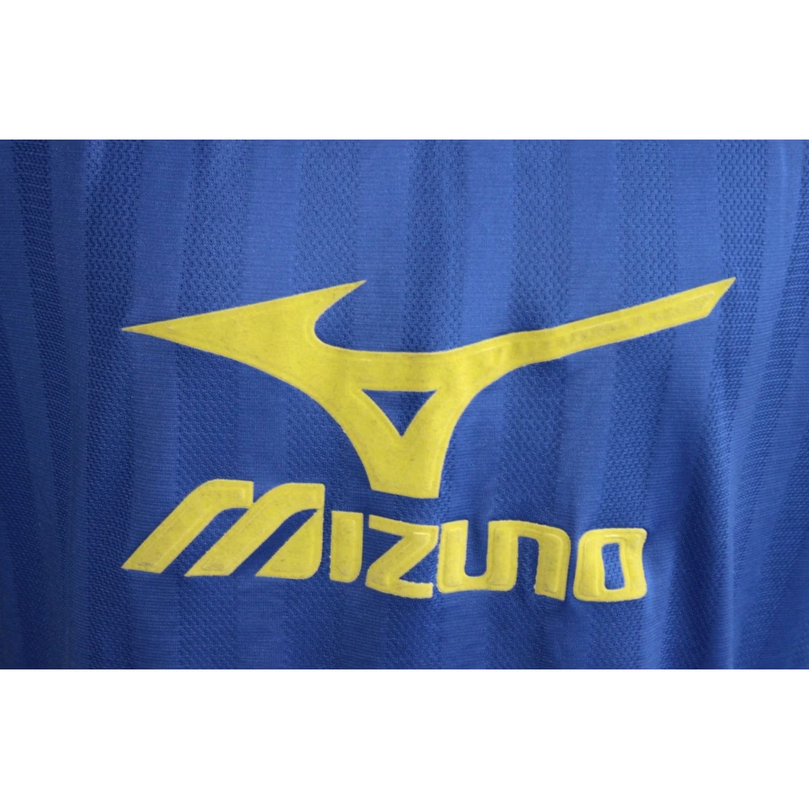 Mizuno VINTAGE Mizuno Shirt Mens L Blue 90s Big Logo Japan Size US L / EU 52-54 / 3 - 2 Thumbnail