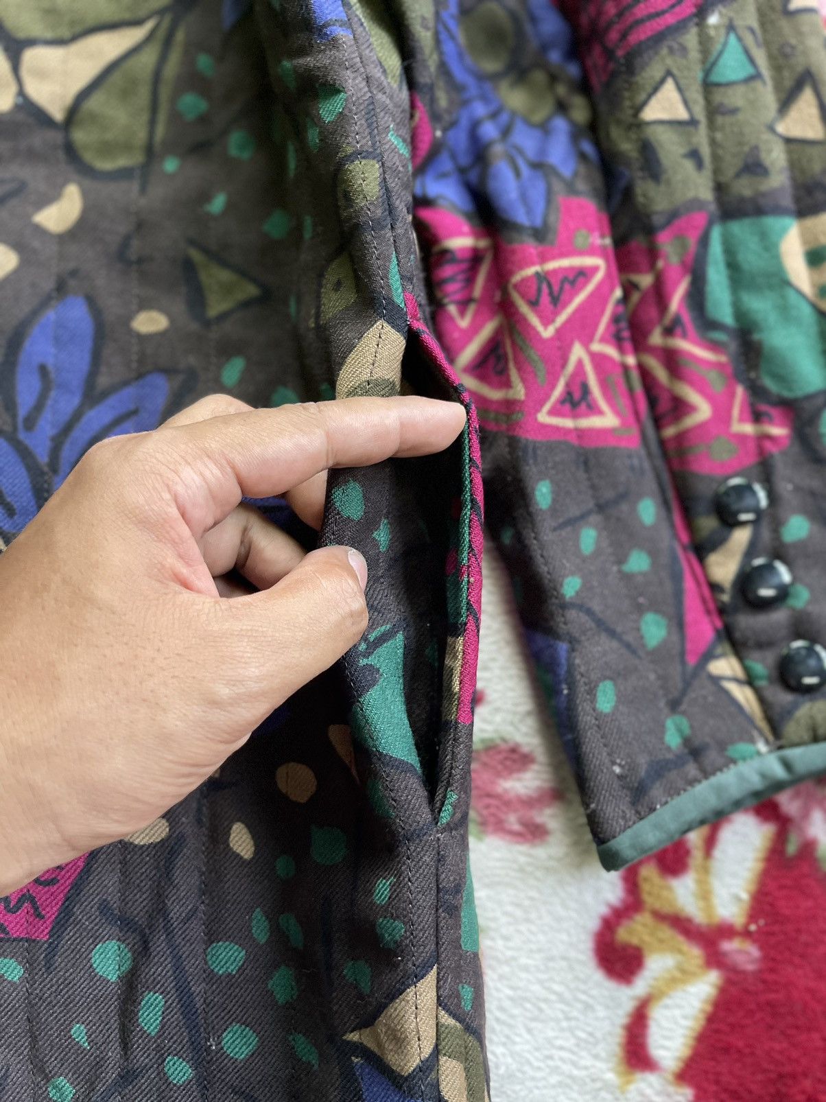 Designer × Louis Feraud Louis Feraud Paris All Overprint Jacket Size S / US 4 / IT 40 - 4 Thumbnail