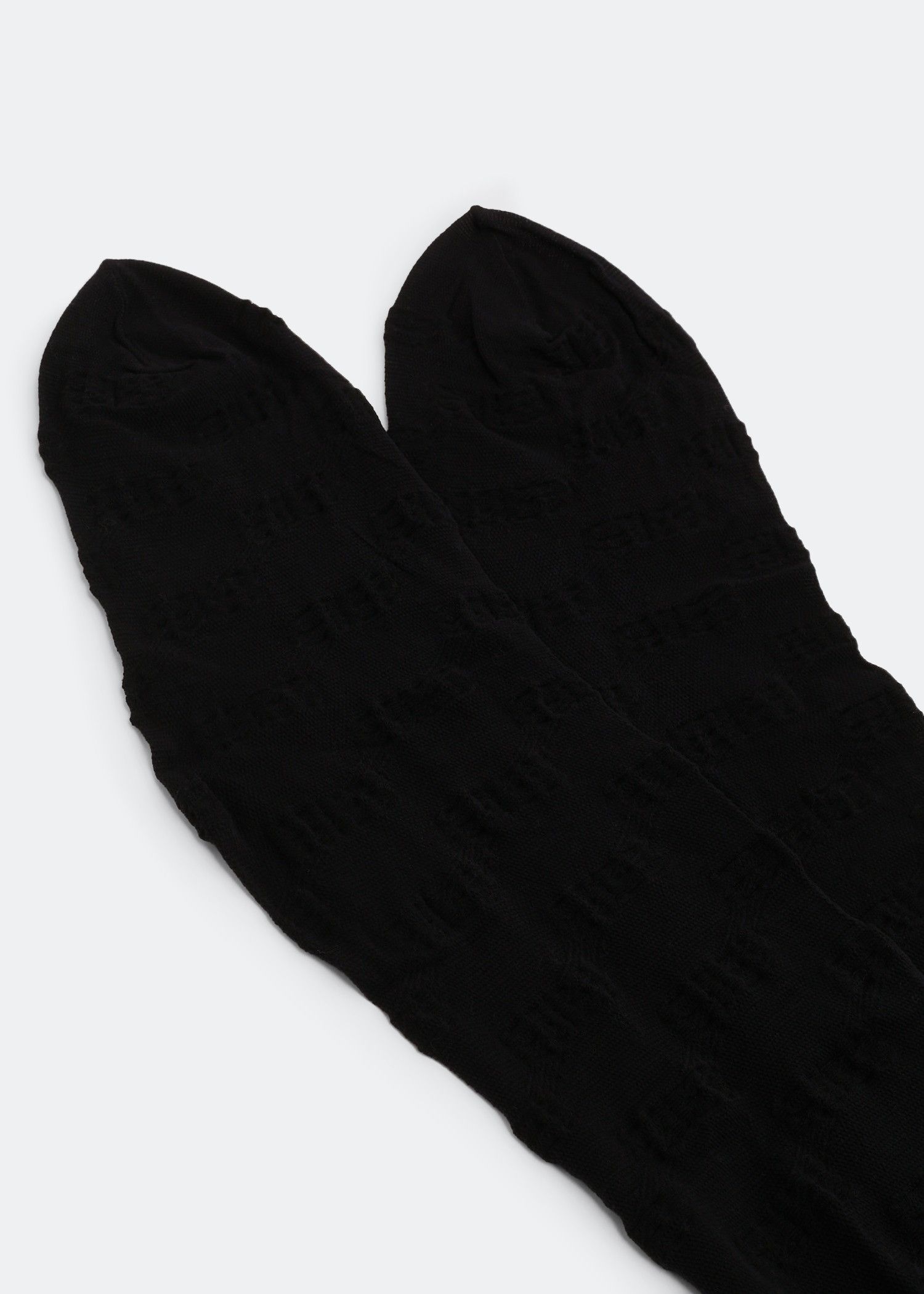 Balenciaga o1bcso1str1024 BB Mongram Tights in Black Size 26" / US 2 / IT 38 - 3 Thumbnail