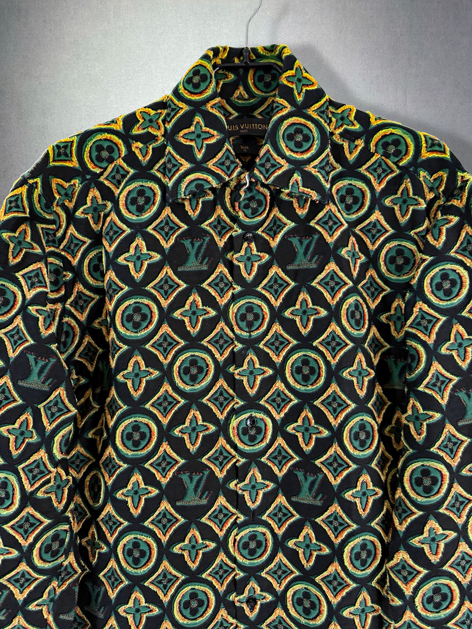Louis Vuitton LV Jacquard Fil Coupé Shirt Size US L / EU 52-54 / 3 - 18 Thumbnail