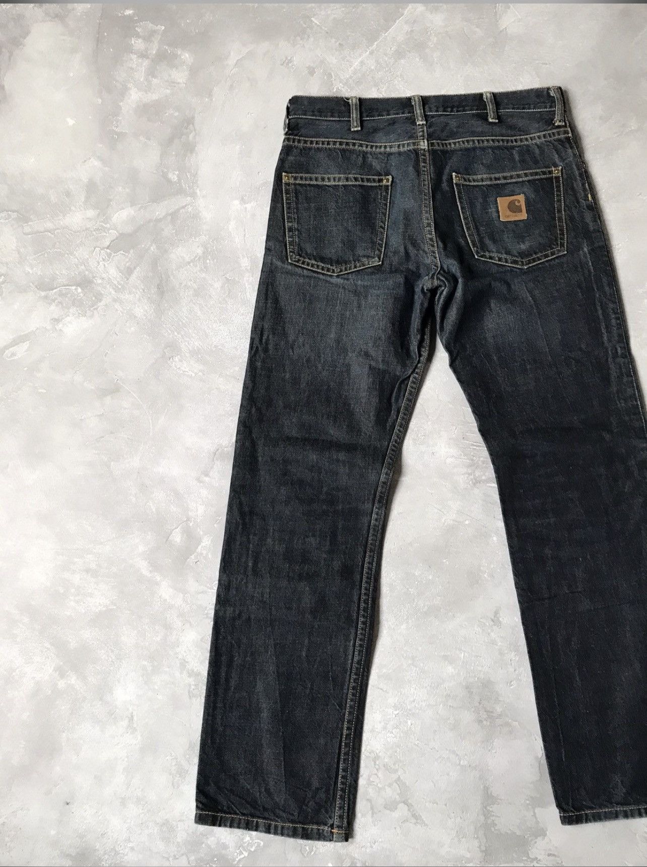 Carhartt Carhartt Vintage Indigo Denim Pants Leather Tab Size US 34 / EU 50 - 2 Thumbnail