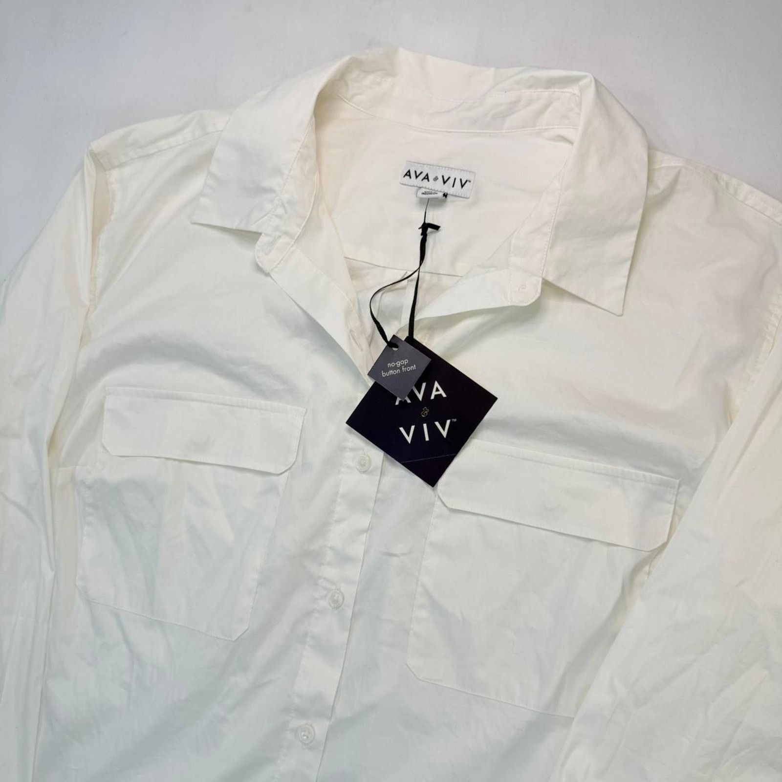 & Other Stories NWT Ava & Viv White button-down shirt with a relaxed fit Size XL / US 12-14 / IT 48-50 - 5 Thumbnail