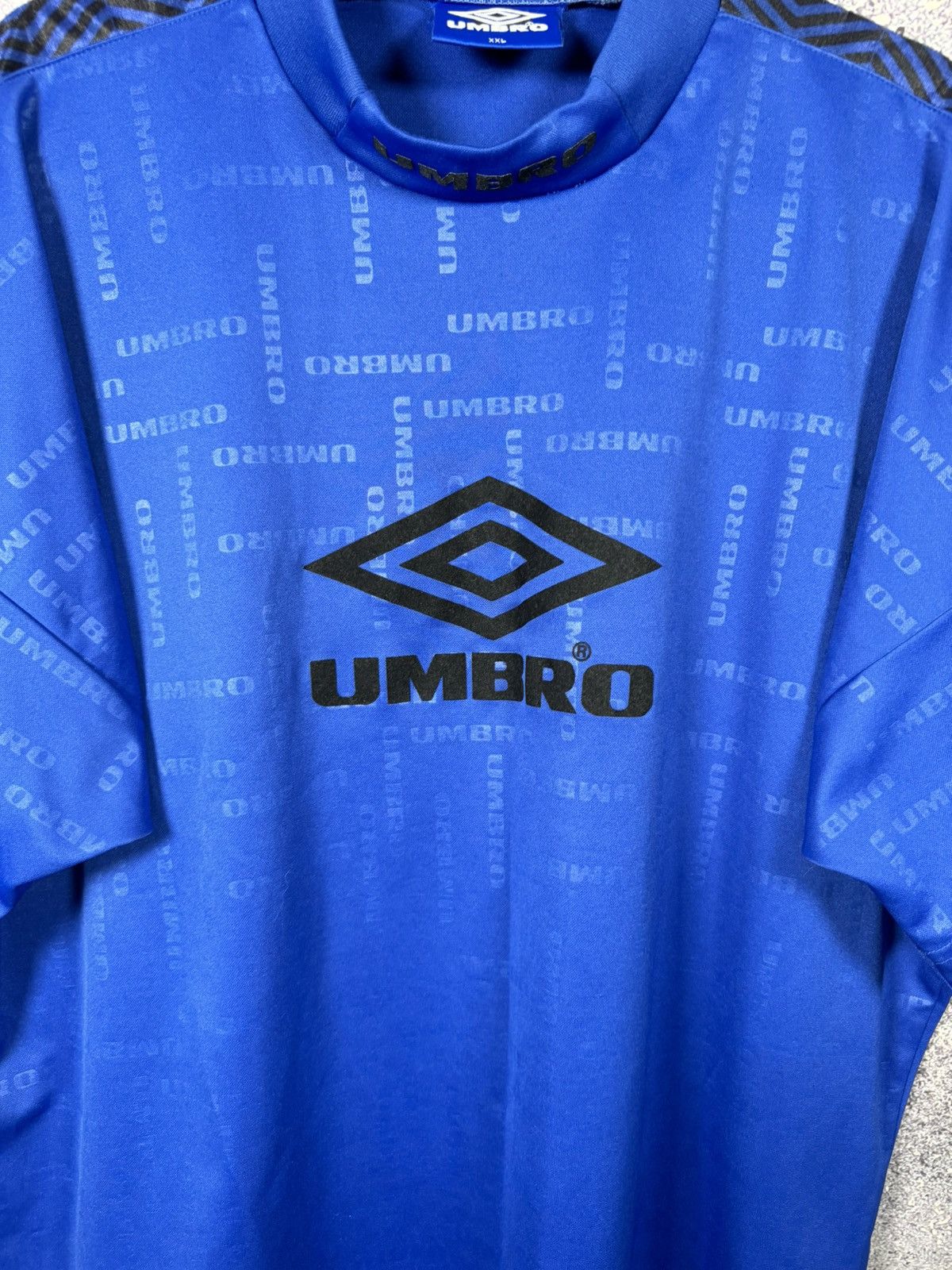 Umbro × Vintage 90’s Vintage Umbro Training Blue Jersey 2XL size Size US XXL / EU 58 / 5 - 5 Thumbnail