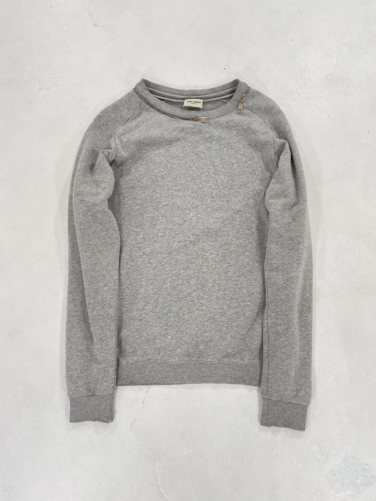 Saint Laurent Paris Saint Laurent Zipper crew neck Size US M / EU 48-50 / 2 - 1 Thumbnail