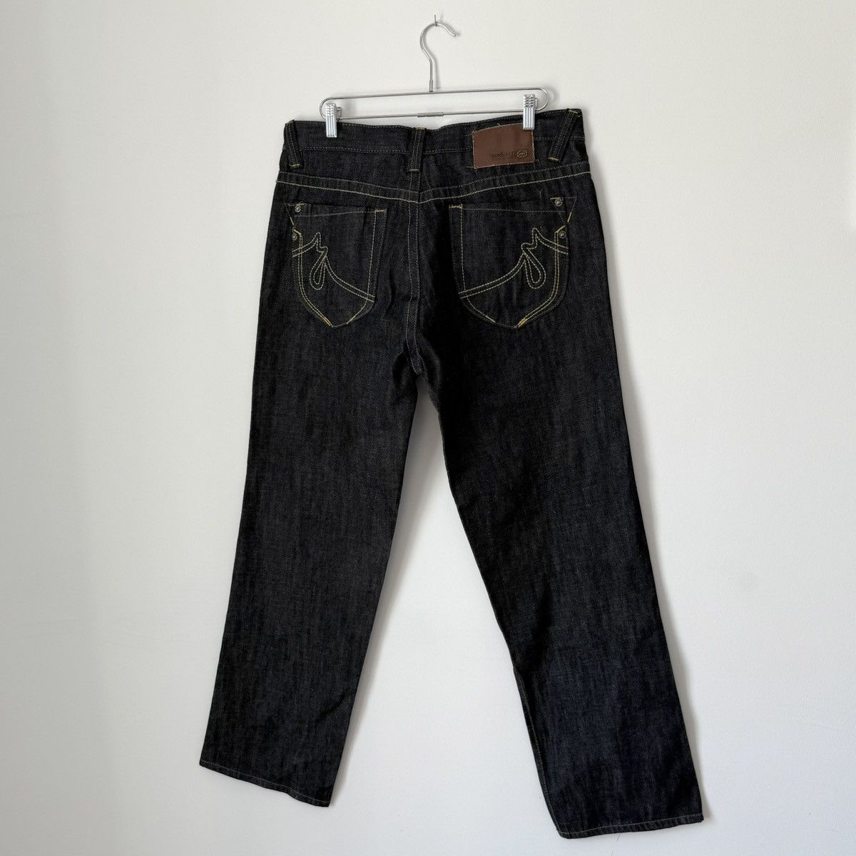 Ecko Unltd. Vtg 2000s Ecko Unltd Baggy Raw Indigo Jeans Skater Y2K JNCO Size US 36 / EU 52 - 1 Thumbnail
