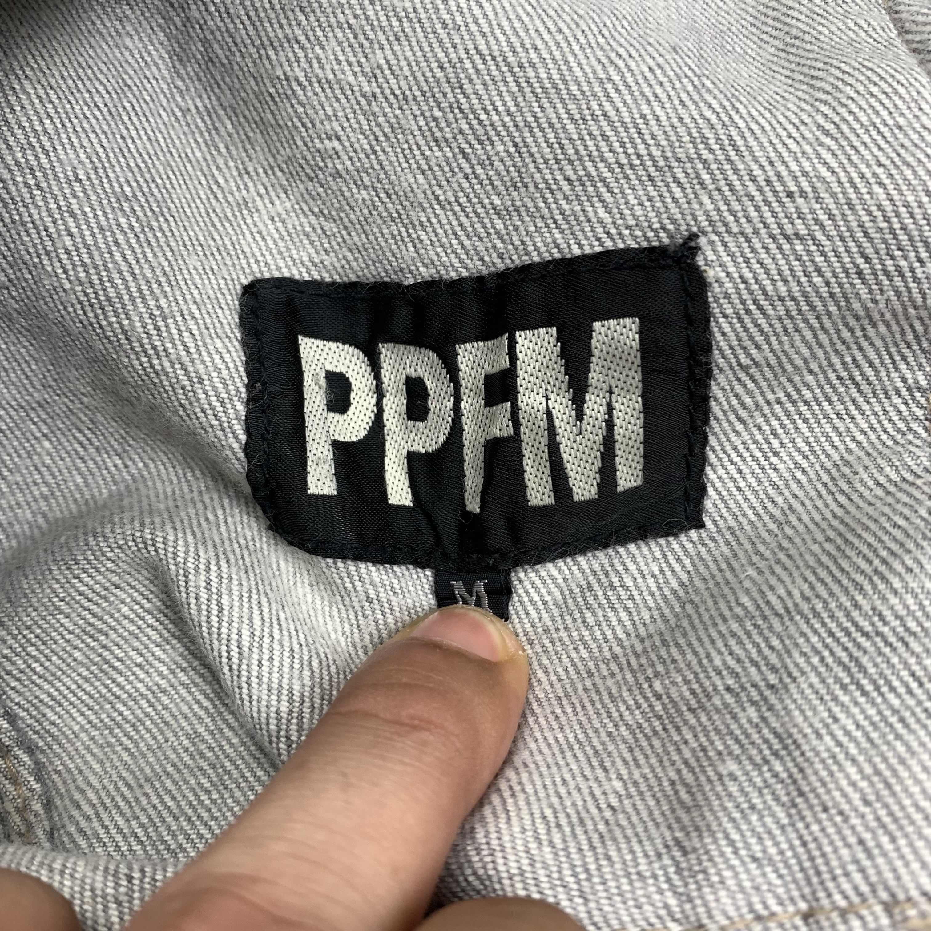 PPFM PPFM Multi Zipper Denim Biker Pants Size US 33 - 13 Thumbnail