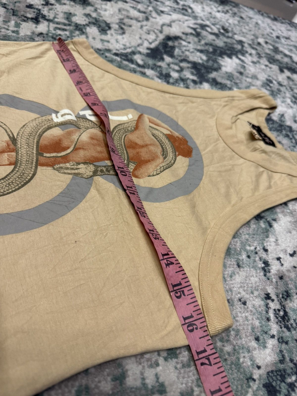 Jean Paul Gaultier VTG JPG BY GAULTIER ARIS SNAKE SLEEVELESS SHIRT TANK Size XL / US 12-14 / IT 48-50 - 3 Thumbnail