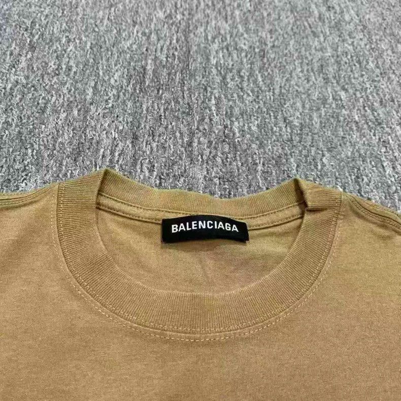 Balenciaga Balenciaga Khaki double B wheat pattern short sleeve Size US XS / EU 42 / 0 - 3 Thumbnail