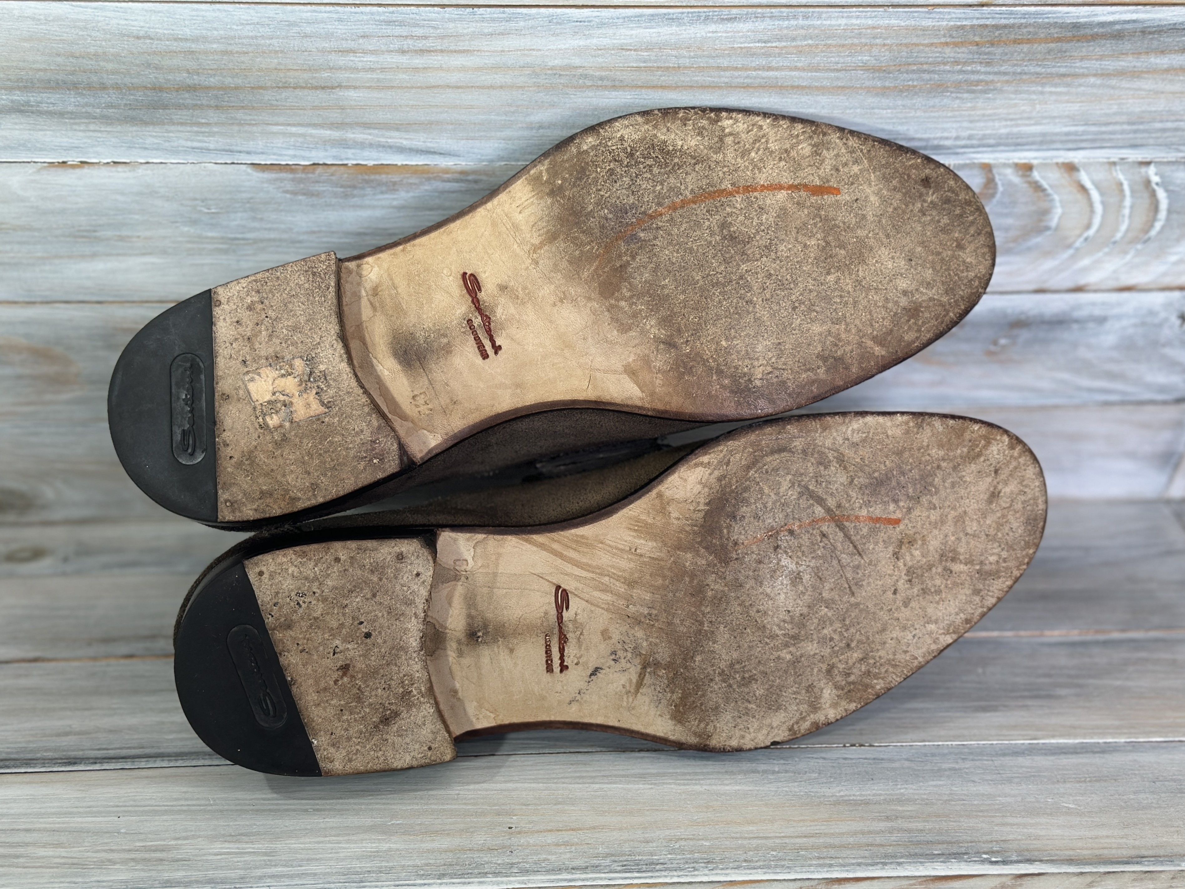 Santoni SANTONI Goodyear Leather Double Strap Loafers Luxury Brand Size US 9.5 / EU 42-43 - 8 Thumbnail