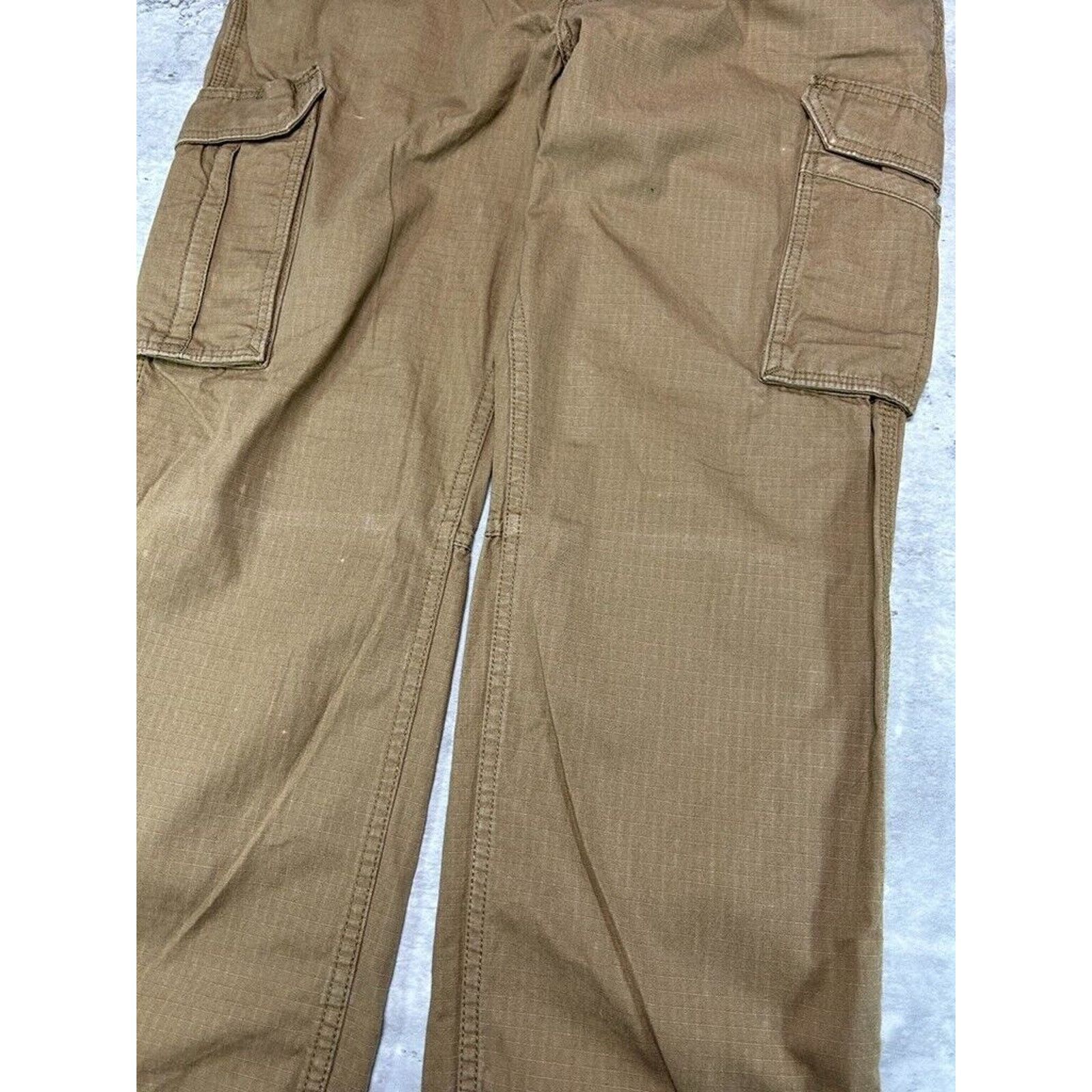 Carhartt Carhartt Ripstop Canvas Workwear Cargo Pants Size 37 Beige Size US 37 - 5 Thumbnail
