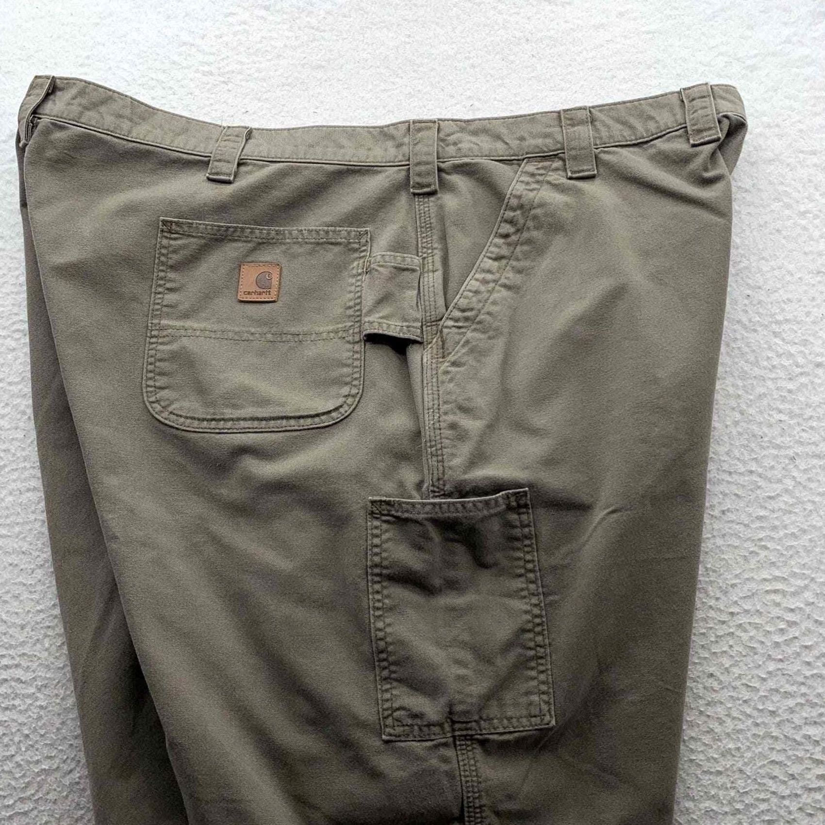 Carhartt Carhartt Shorts Mens 47x10 Utility Pocket High Rise Dad B147 Brown Twill Size US 30 / EU 46 - 3 Thumbnail