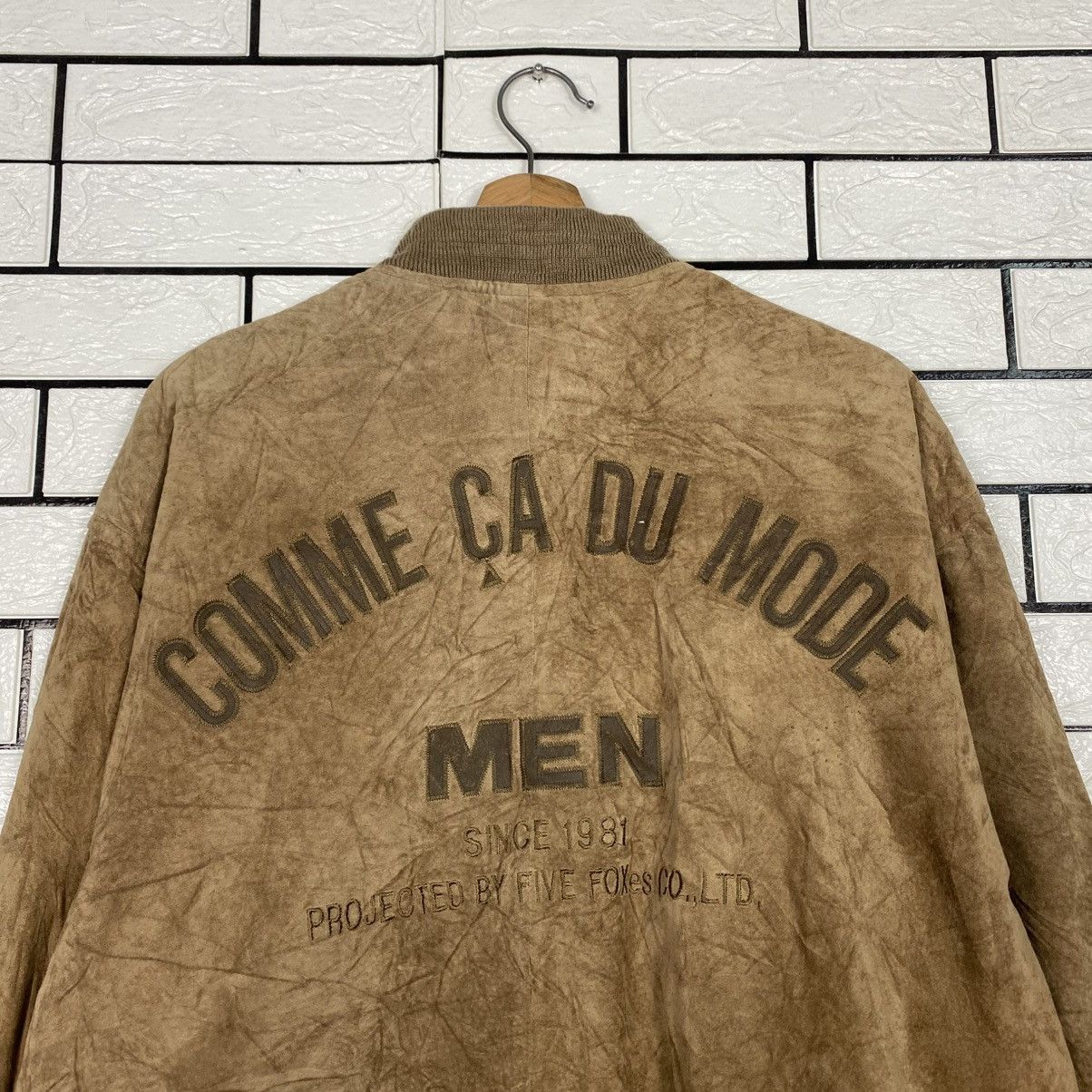 Japanese Brand 📌Vintage Genuine Leather Jacket Comme Ca Ism Big Logo Size US M / EU 48-50 / 2 - 10 Thumbnail