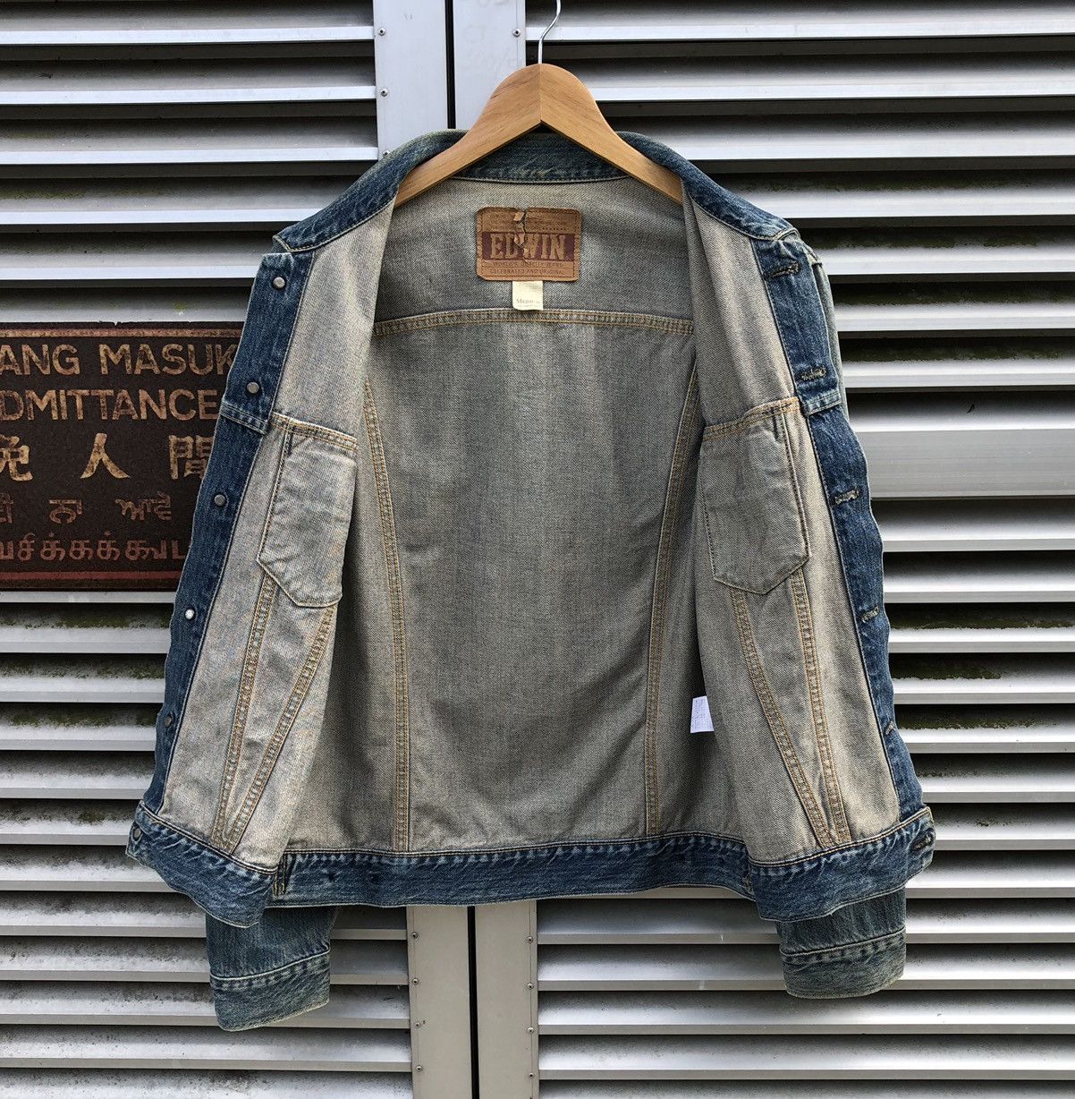Edwin Vintage EDWIN Company Limited Denim Tracker Jacket Size US M / EU 48-50 / 2 - 11 Thumbnail
