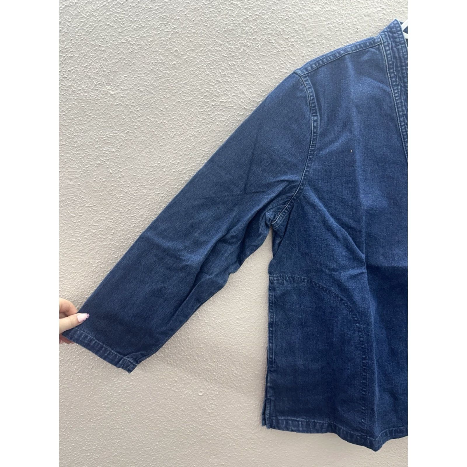 Orvis VINTAGE Orvis Womens Two Piee Set Size Petite Large Button-Down Coat and Pants Coton NWT Size 36" / US 14 / IT 50 - 3 Thumbnail