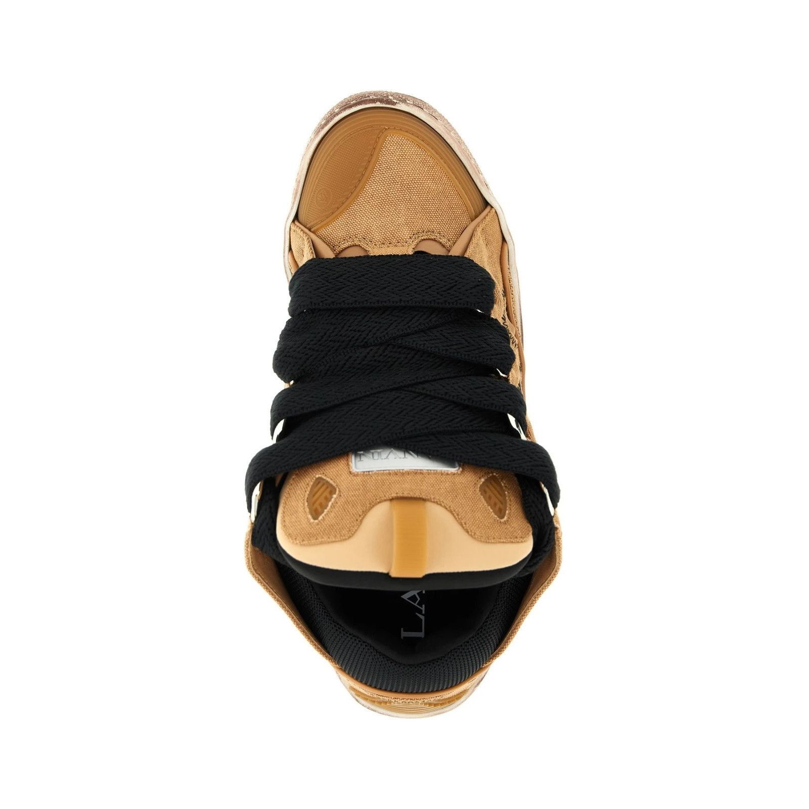 Lanvin LANVIN Curb Brown Leather Oversized Sneakers New & Authentic Size US 9 / EU 42 - 4 Thumbnail
