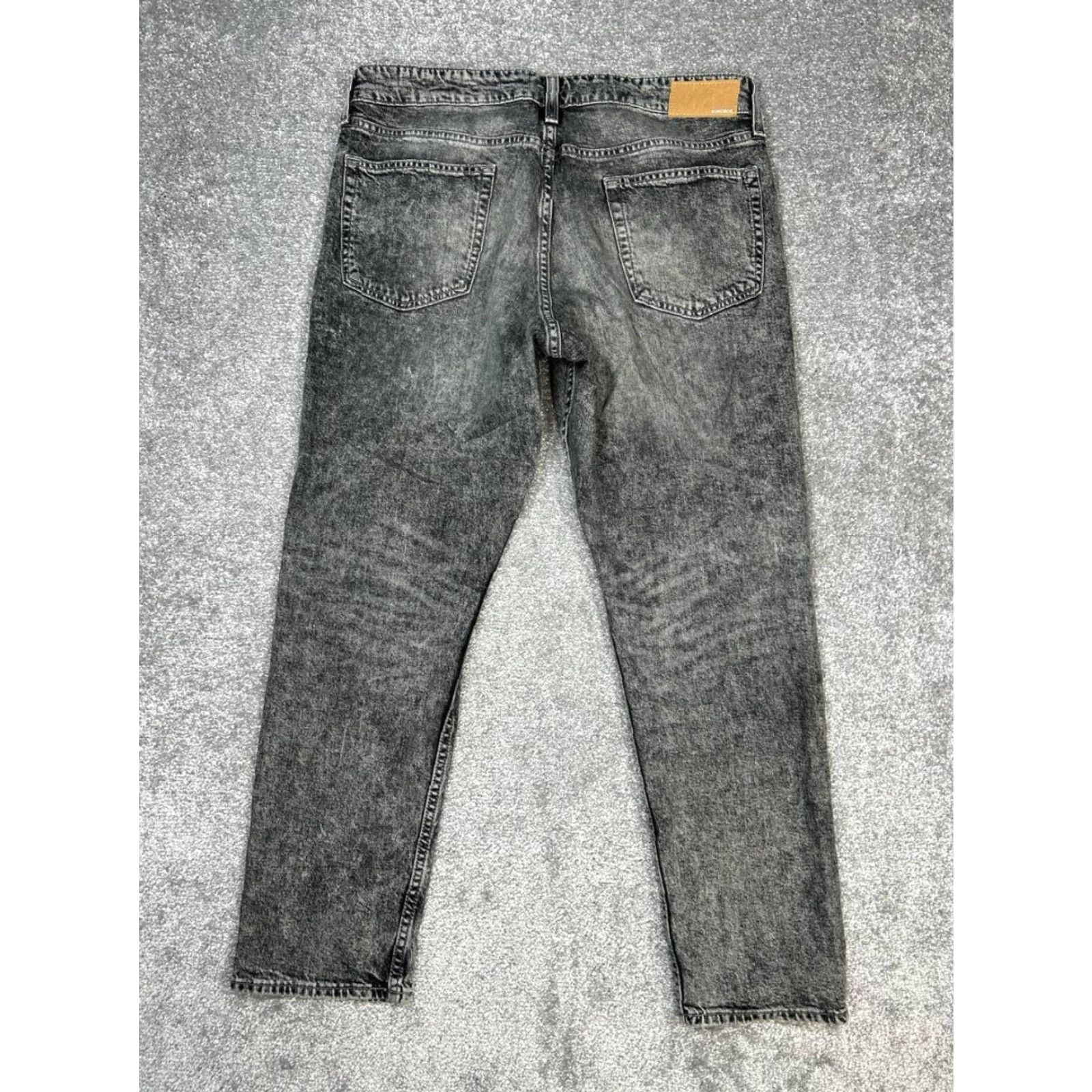 Bonobos Bonobos Jeans Mens 34 Gray Denim Cotton Mid Rise Athletic Fit Straight Leg 36x29 Size US 34 / EU 50 - 2 Thumbnail