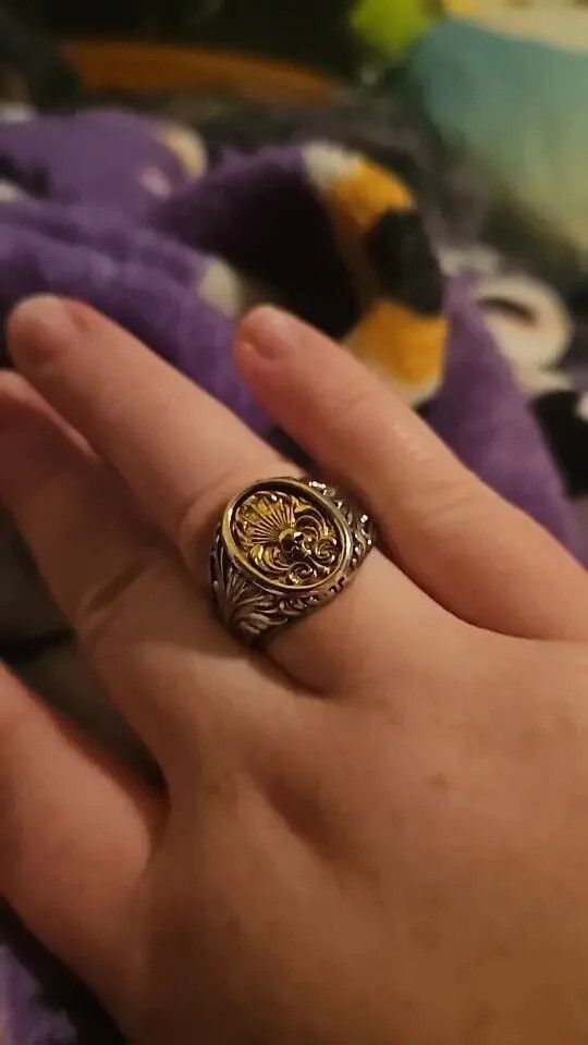 Jewelry Skull Style Adjustable Ring Size ONE SIZE - 1 Thumbnail