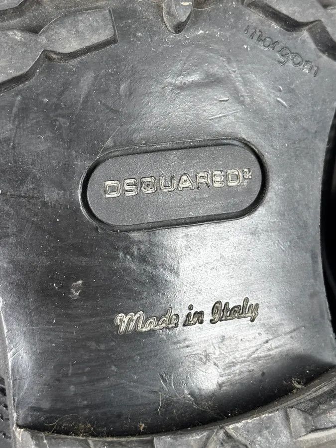 Dsquared2 Dsquared2 Black Lace-Up Leather Hiking Boots Size US 11 / EU 44 - 9 Thumbnail
