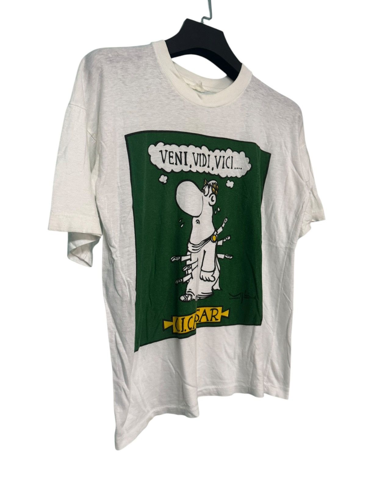 Vintage VTG VENI VIDI VICI JULIUS CAESAR PARODY TEE Size US L / EU 52-54 / 3 - 3 Thumbnail