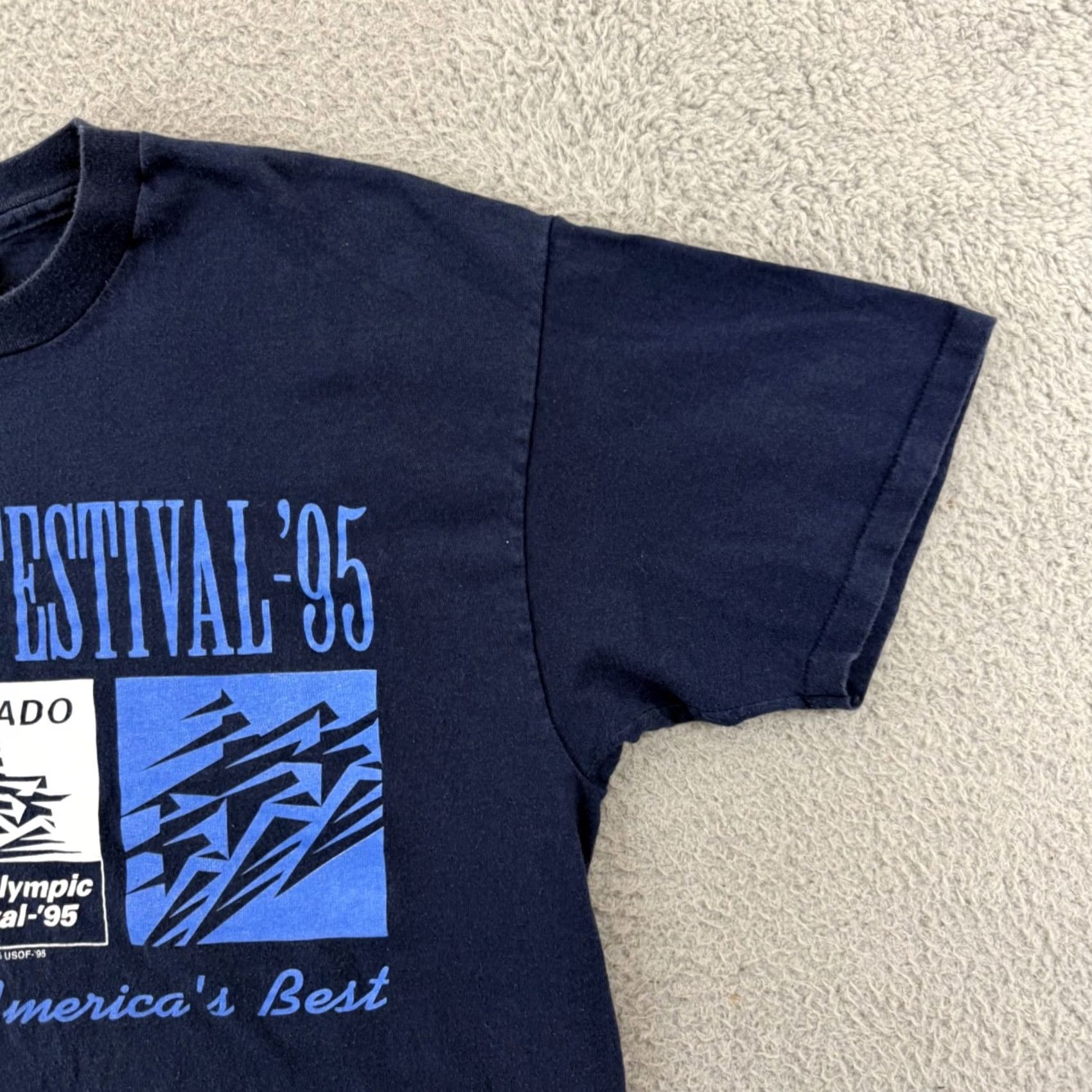 Hanes VINTAGE Hanes Shirt Mens XL Blue 90s USA Logo Graphic Print Short Sleeve Size US XL / EU 56 / 4 - 5 Thumbnail