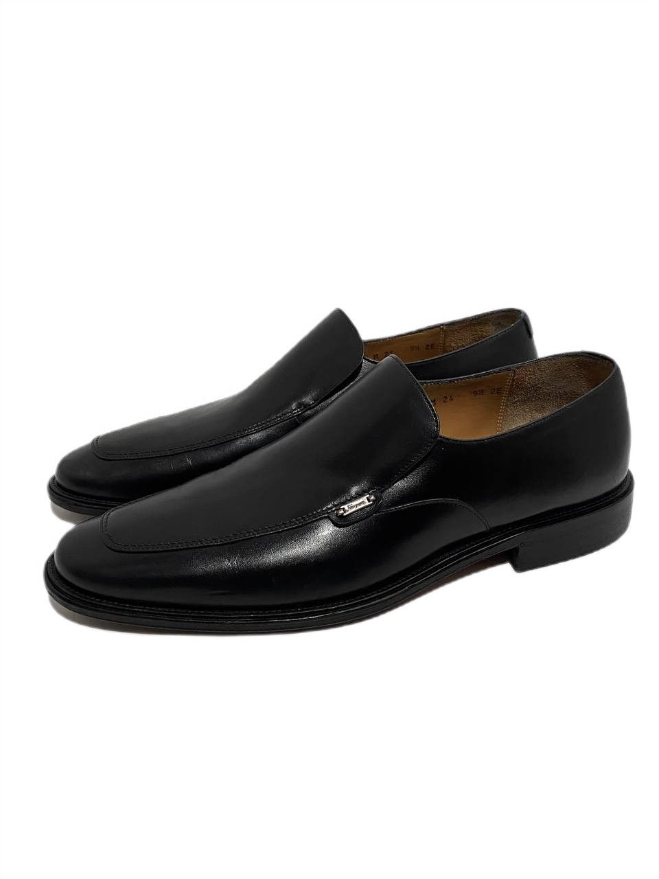 Salvatore Ferragamo Salvatore Ferragamo Logo Black Leather Classic Penny Loafers Size US 10.5 / EU 43-44 - 1 Thumbnail