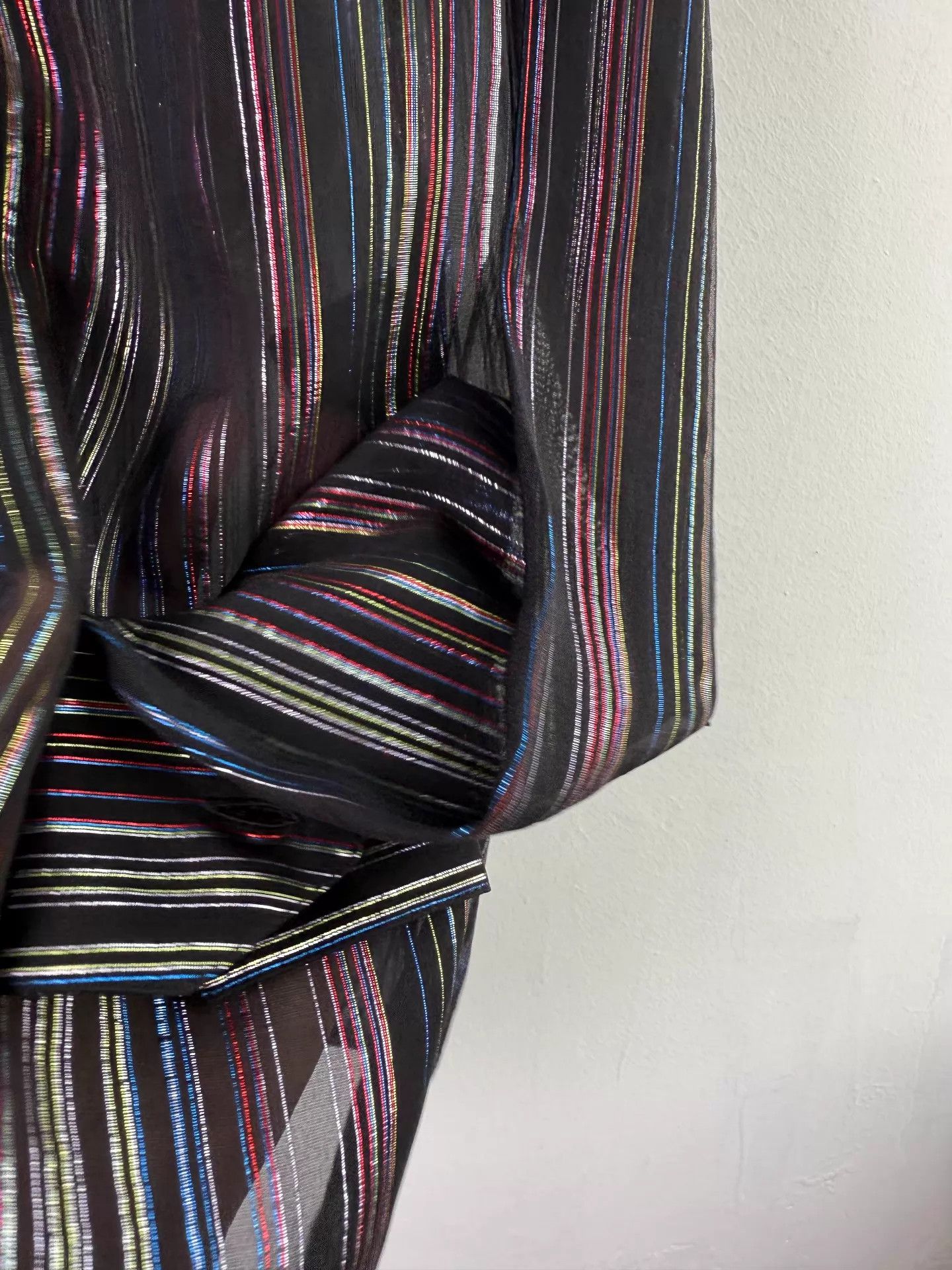 Saint Laurent Paris Saint Laurent 91% Silk 9% Metallic Shirt M Size M / US 6-8 / IT 42-44 - 6 Thumbnail