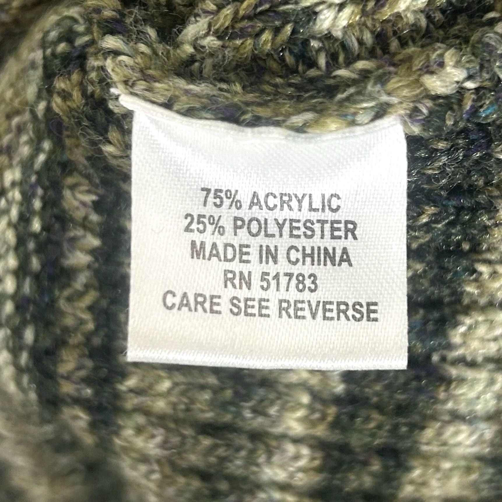 Vintage Maurices Sweater Dress Womens Small Green Knit Long Sleeve Mock Neck Knee Length Pullover Dress Size S / US 4 / IT 40 - 4 Thumbnail