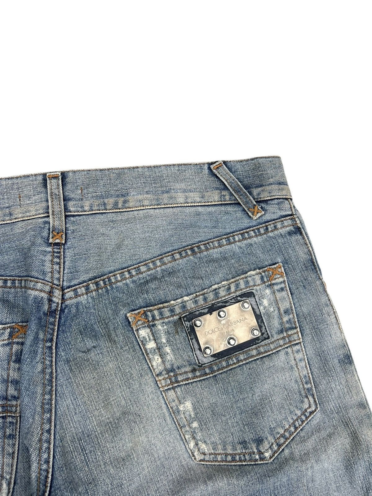 Dolce & Gabbana Vintage Dolce & Gabbana Distress Dirty Mud Denim Loose Jeans Size US 32 / EU 48 - 20 Thumbnail