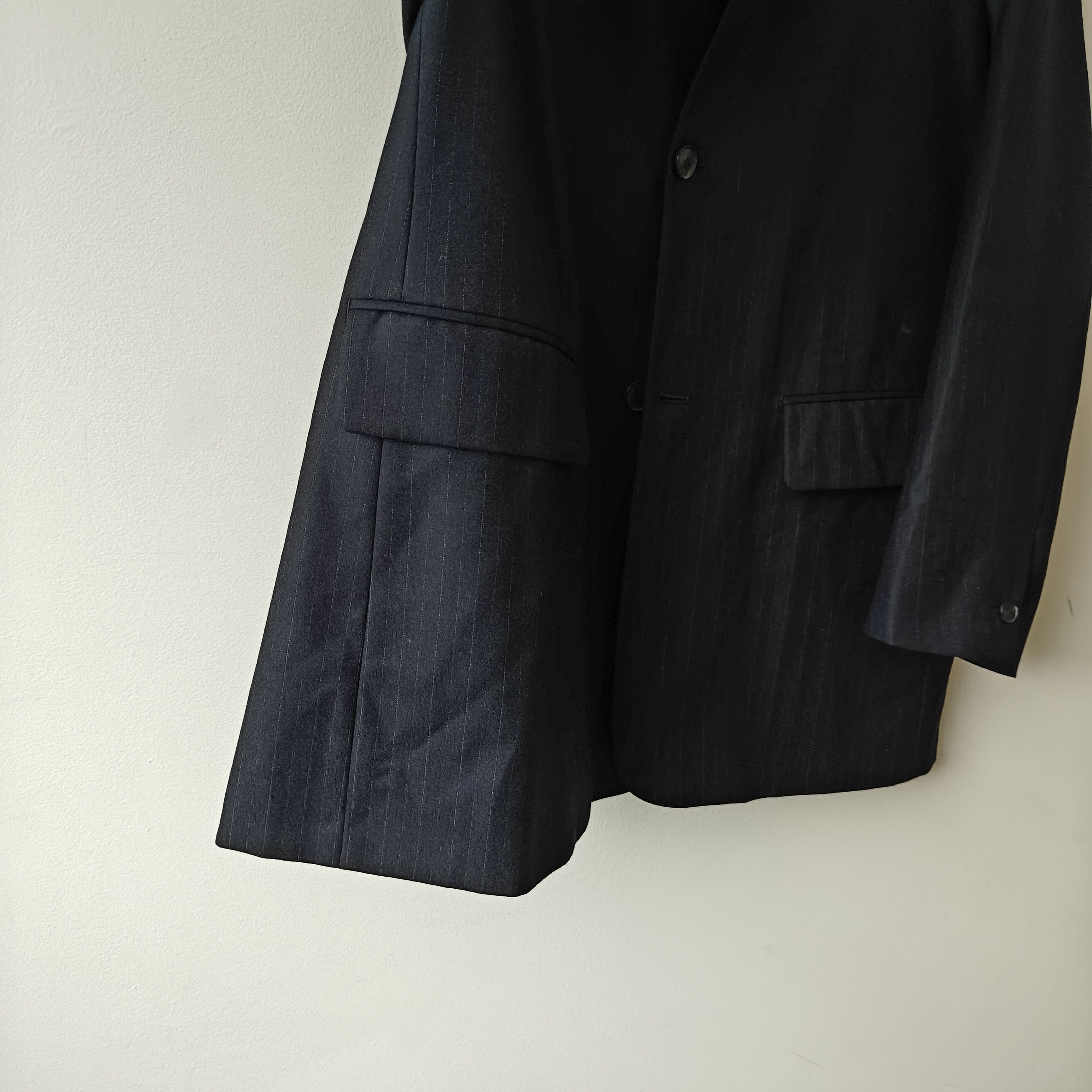 Auralee NWT Navy pinstripe silk wool blazer size 2 $1100 japan Size US M / EU 48-50 / 2 - 13 Thumbnail