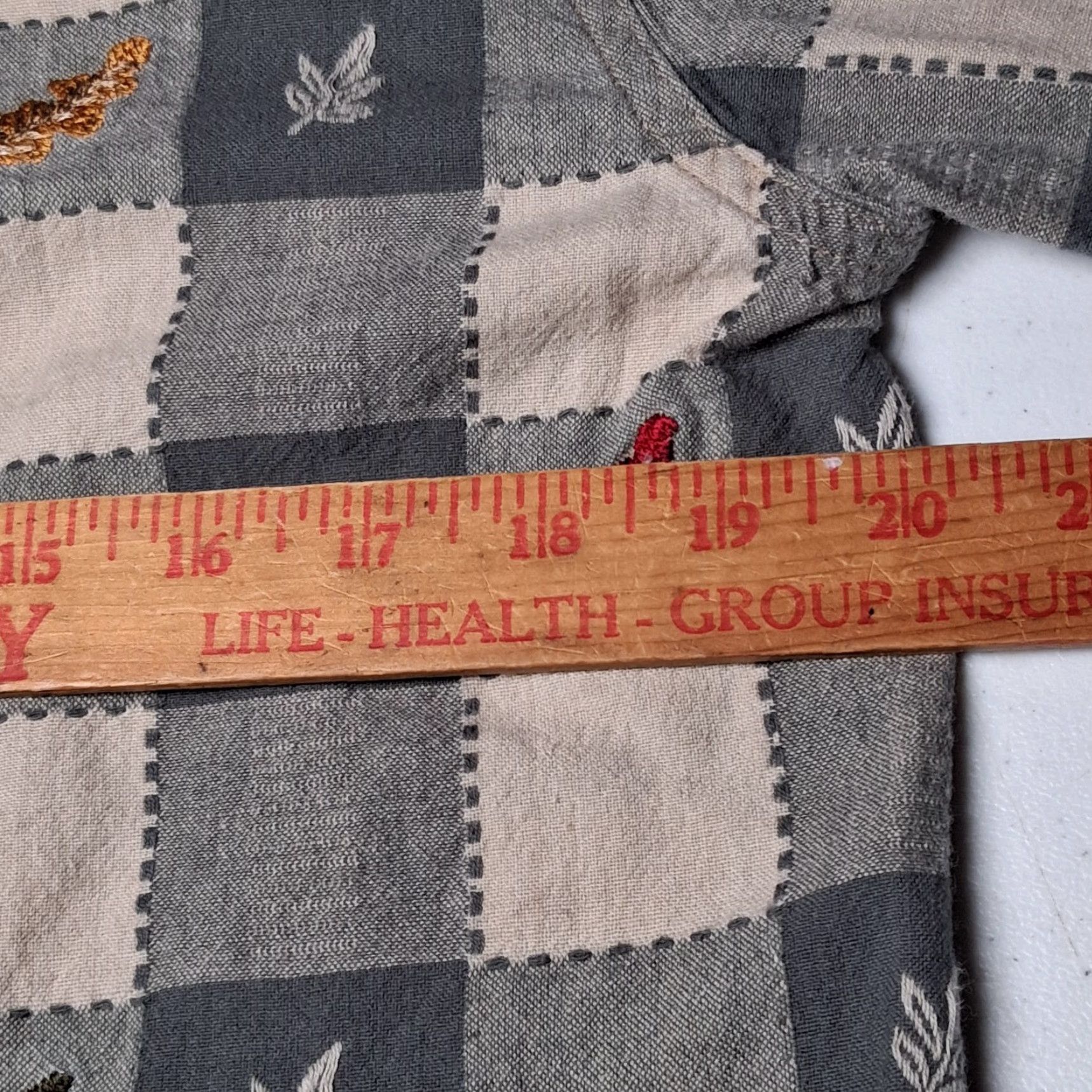 Vintage VINTAGE Casey & Max Shirt Women S Green Plaid Leaf Nature Cabin Cottage ButtonUp Casual Cotton Embroidered Leaves Fall Cottagecore Size S / US 4 / IT 40 - 5 Thumbnail