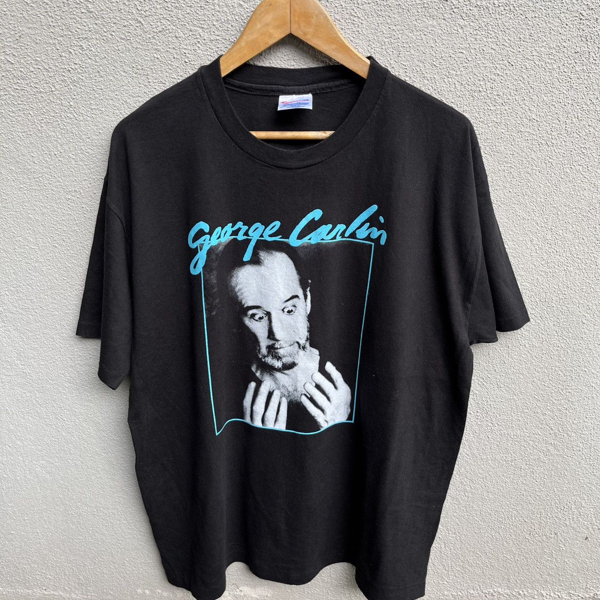 Vintage Vintage 90s GEORGE CARLIN tee horror graphic Size US XL / EU 56 / 4 - 2 Thumbnail