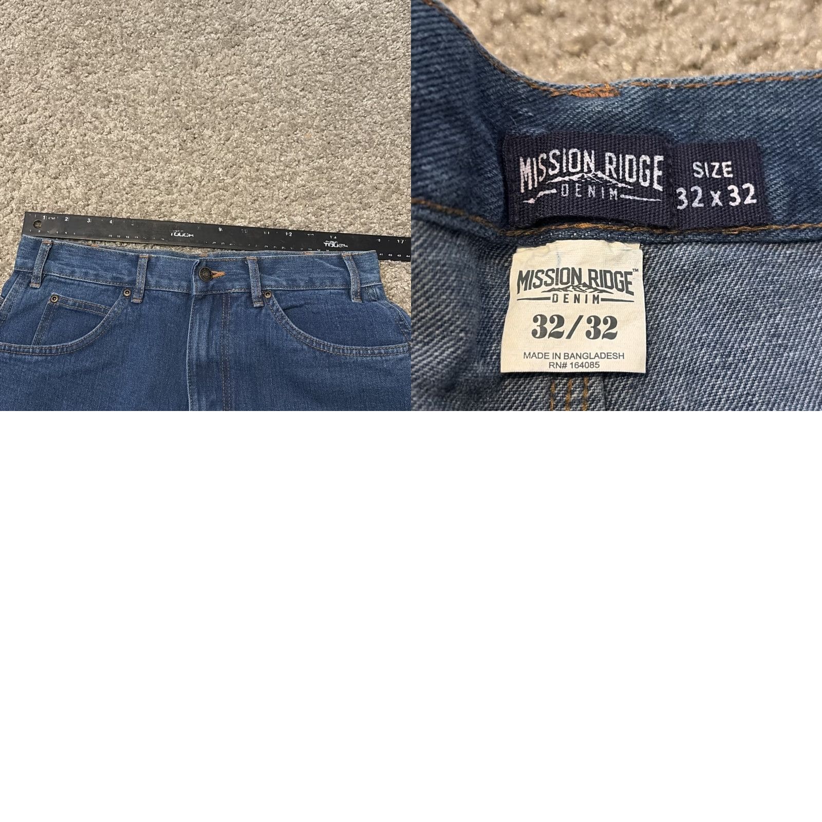 Denime VINTAGE Mission Ridge Denim Jeans Straight Blue 80s 32x32 Men Regular 32 Inseam Boys? Womens? Wait. ?>> Size US 32 / EU 48 - 8 Thumbnail