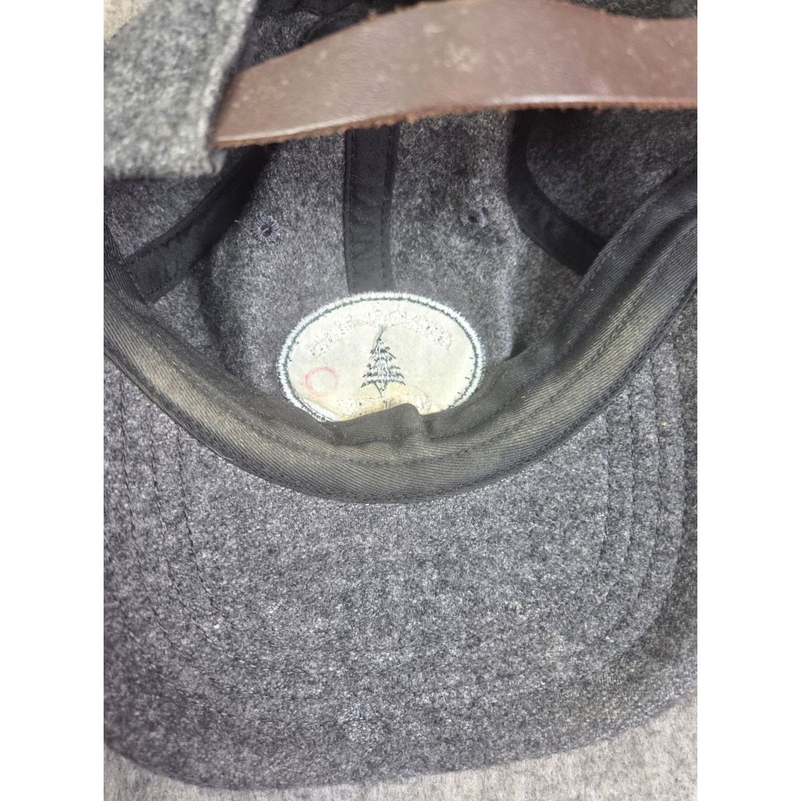 American Eagle Outfitters VINTAGE American Eagle Outfitters Wool Strapback Hat Pine Tree Logo Gray One Size Men Adjustable Baseball Cap Outdoor Size ONE SIZE - 5 Thumbnail