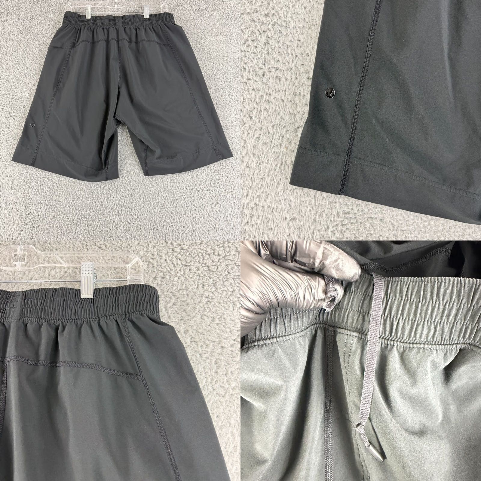 Lululemon Lululemon Pace Breaker Shorts Mens Medium Black Pull On Elastic Waist Gym Size US 31 - 8 Thumbnail
