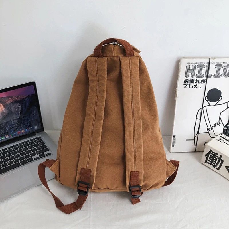Japanese Brand Triangle Canvas Travel Backpack Size ONE SIZE - 3 Thumbnail